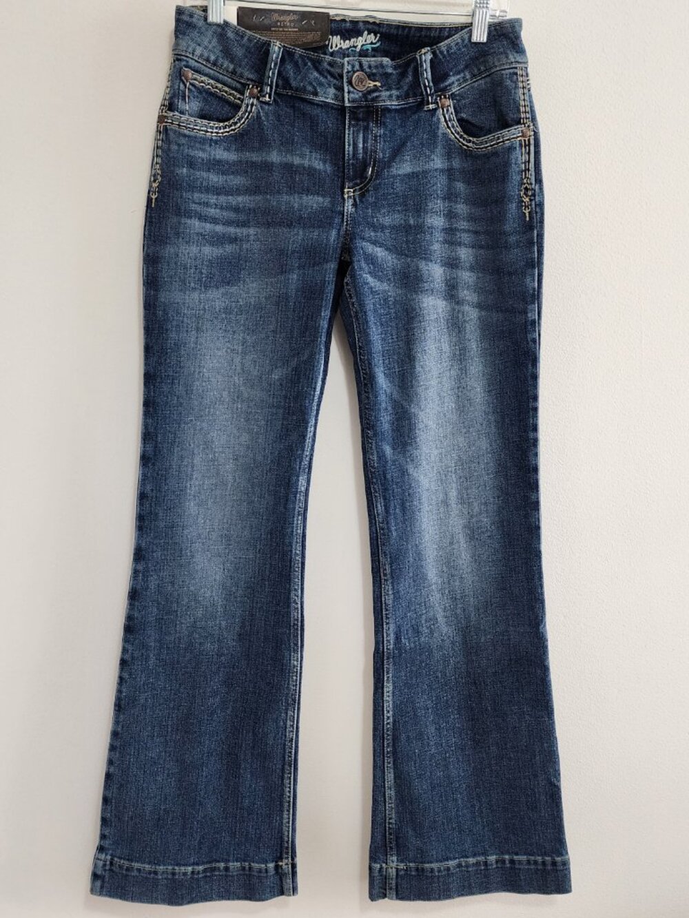 Wrangler Retro Sadie Bootcut Jeans 7x34 Medium Wash Stretch NWT